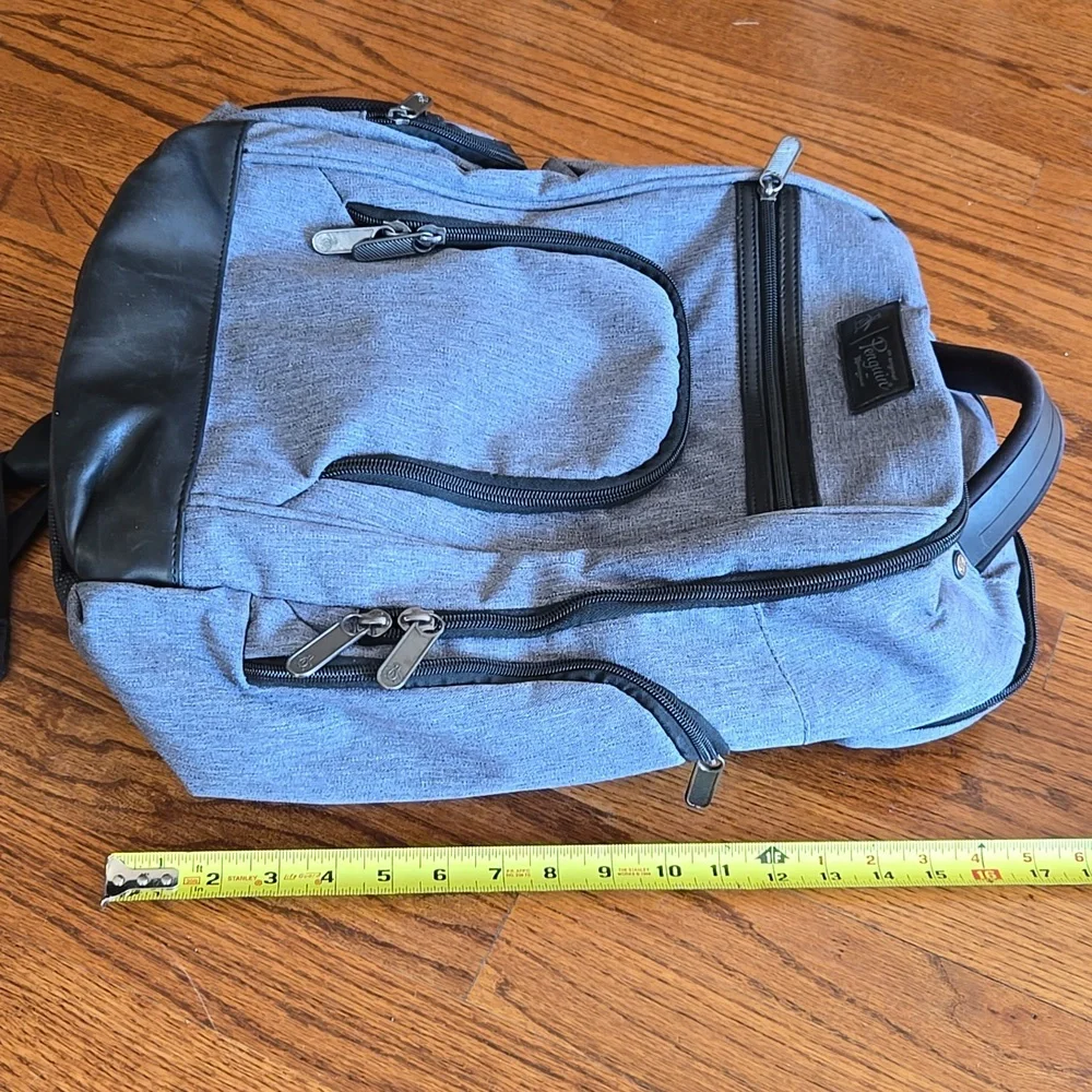 Original Penguin Gray & Black Laptop Shoulder Work School Backpack